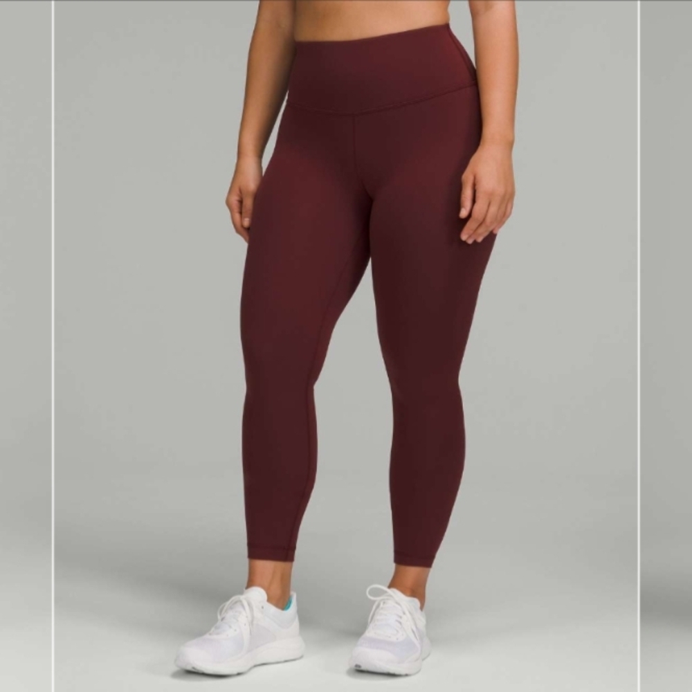 Lululemon Red Merlot Contour Fit Wunder Train 25" Leggings | Host Pick 🎉